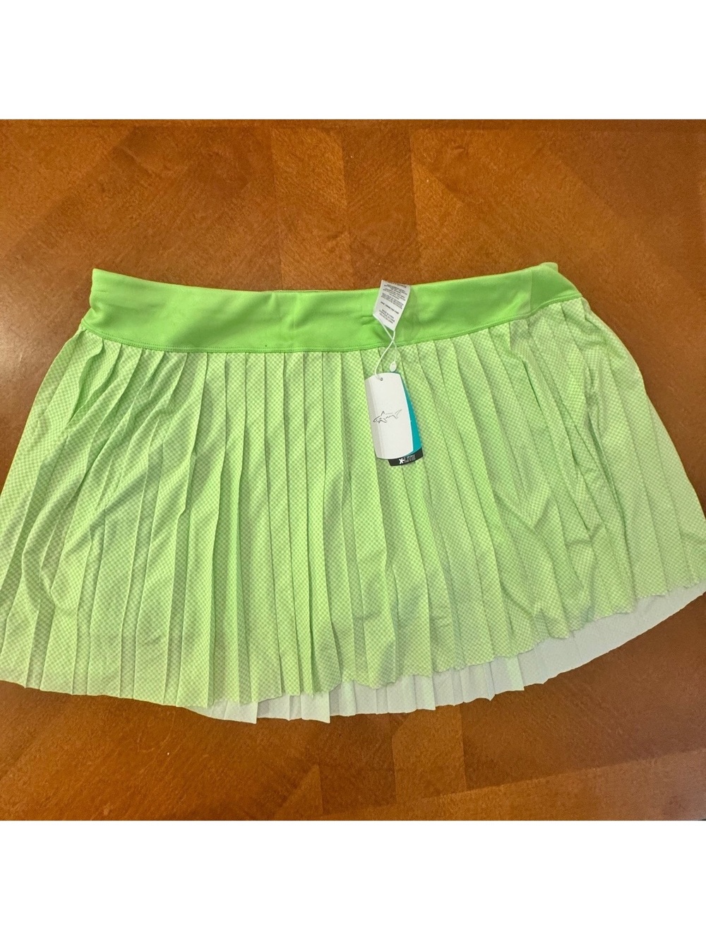 Greg Norman Women's Pleated Light Green Tennis Skirt Size XL 2724